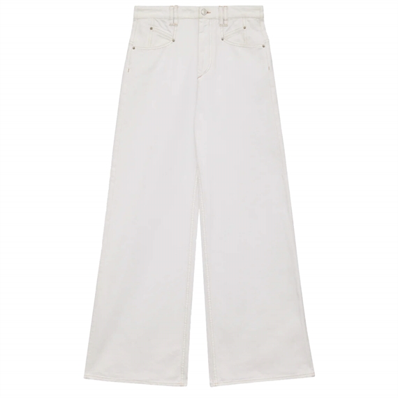 Isabel Marant Etoile Lemony Jeans, Hvid 