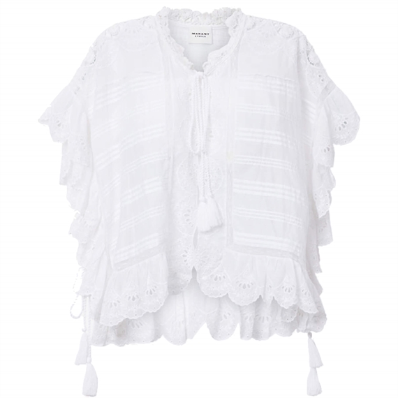 Isabel Marant Etoile Payton Top, Hvid