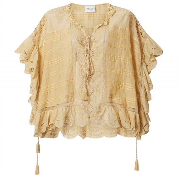 Isabel Marant Etoilé Payton Top, Light Ochre 