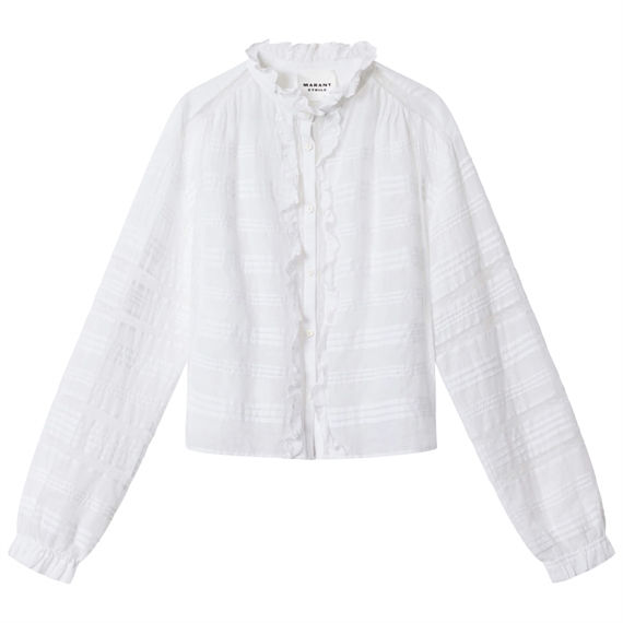 Isabel Marant Etoile Peline Skjorte, Hvid