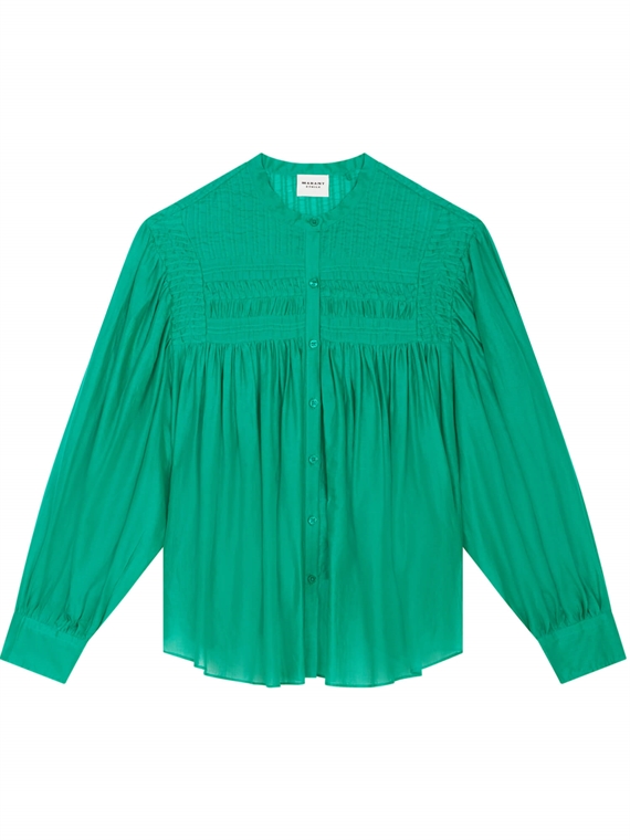 Isabel Marant Étoile Plalia Bluse, Emerald 