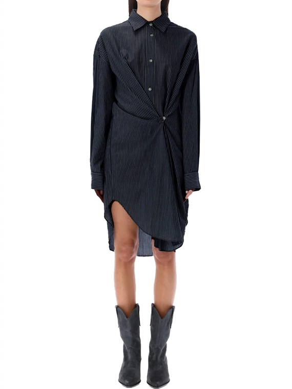 Isabel Marant Etoile SEEN Skjortekjole, Black Midnight
