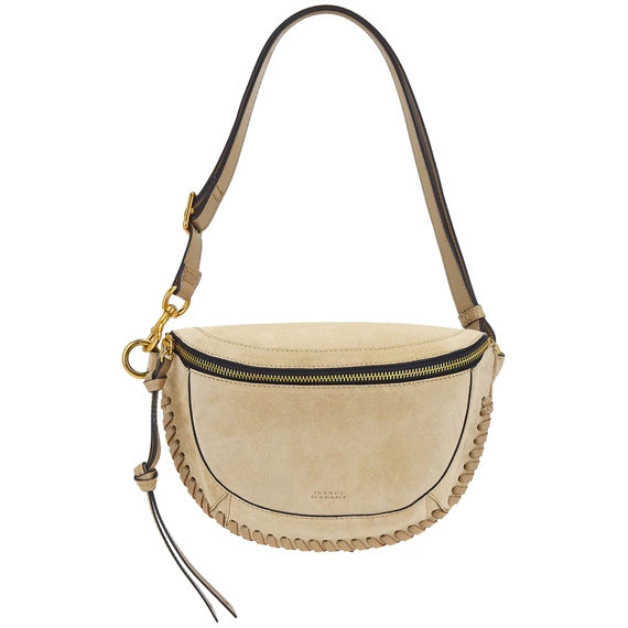 Isabel Marant Etoile Skano Suede bæltetaske, Light Beige