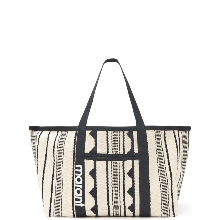 Isabel Marant Etoile Warden Tote, Black/White