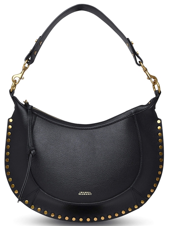 Isabel Marant Naoko Grainy Leather Taske, Sort