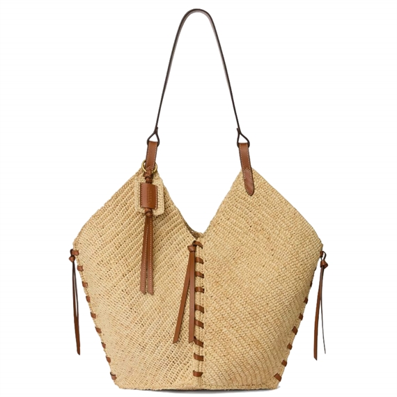 Isabel Marant Tampa Mini Tote Taske, Natural/Cognac
