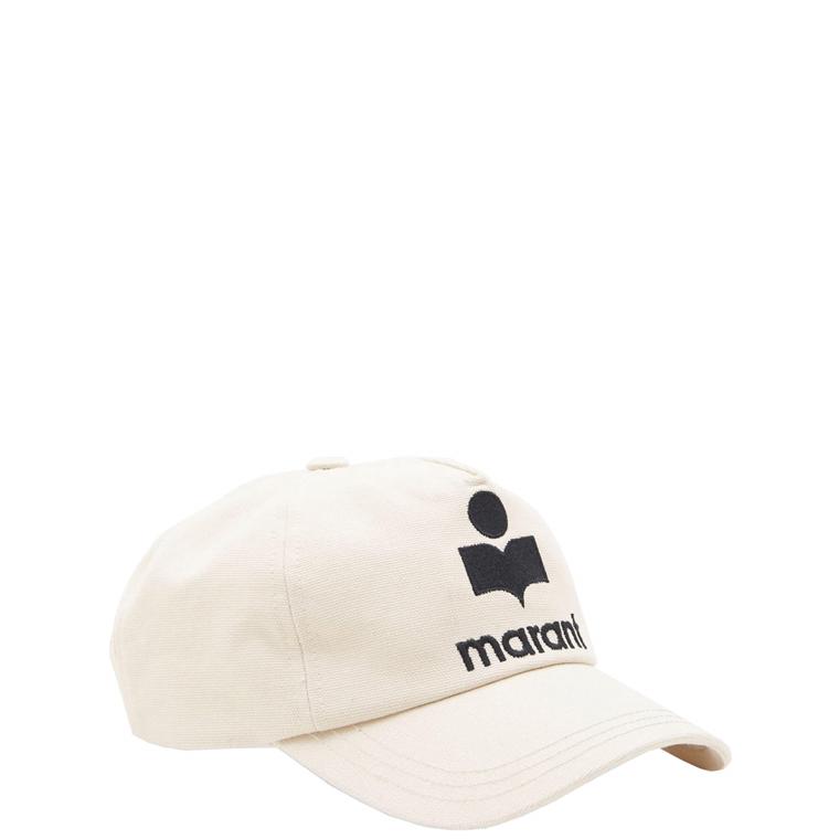 Isabel Marant Tyrony Cap, Ecru/Black
