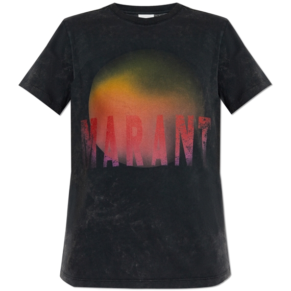 Isabel Marant Zewel T-shirt, Faded Black