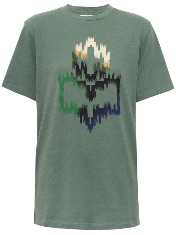 Isabel Marant Étoile Zewel Logo T-shirt, Verdigris 