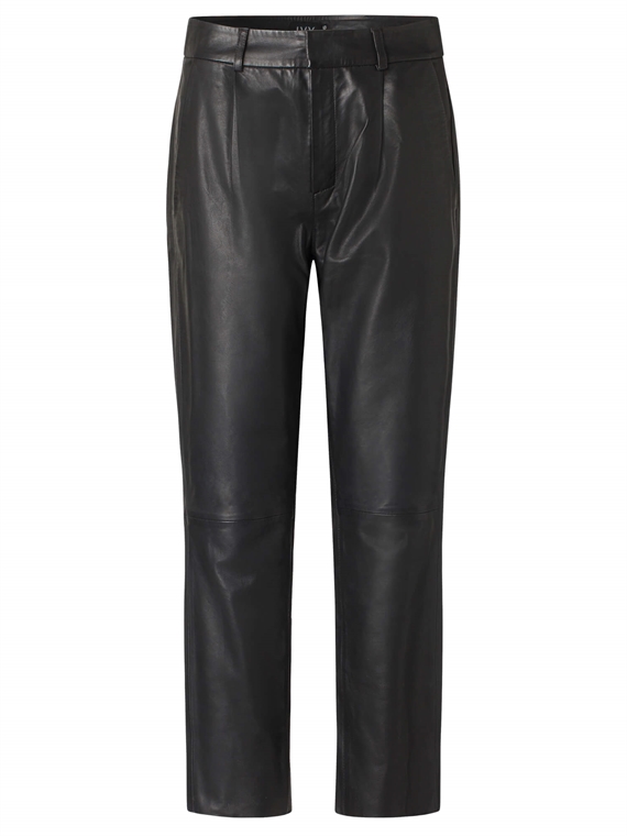 Ivy Copenhagen Ali Kylie Leather Bukser, Sort 