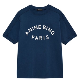 Anine Bing Jaylin T-shirt, Washed Navy