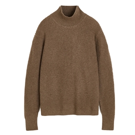 Aiayu Jaxon Cashmere Sweater, Pure Dark Brown