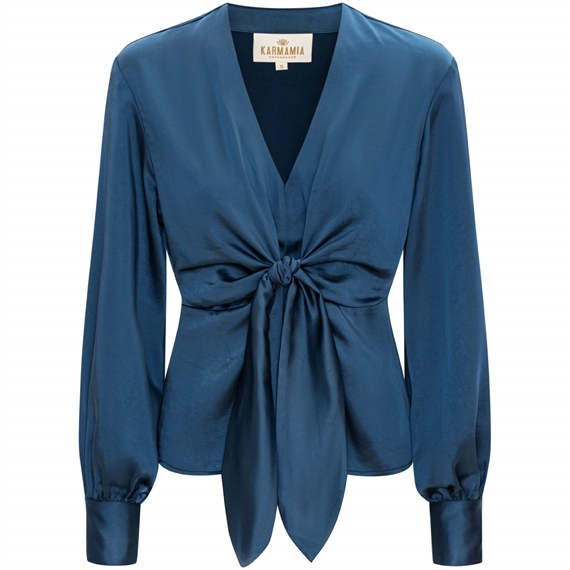 Karmamia Blair Bluse, Rich Cerulean Blue