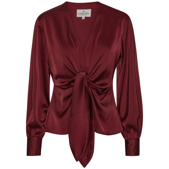 Karmamia Blair Bluse, Semi Rich Merlot