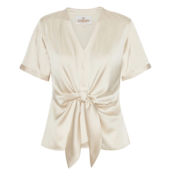 Karmamia Blair Bluse, Semi Rich Porcelain