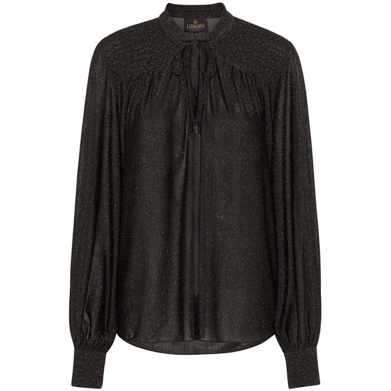 Karmamia Blanche Bluse, Black Shimmer