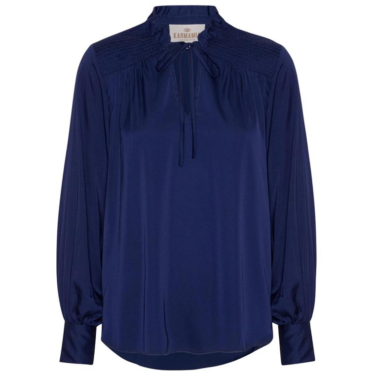 Karmamia Blanche Bluse, Sapphire