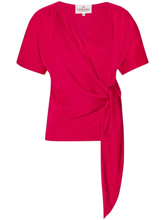 Karmamia Dagmar Bluse, Deep Pink