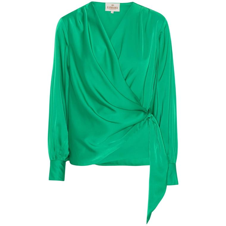Karmamia Ines Bluse, Emerald