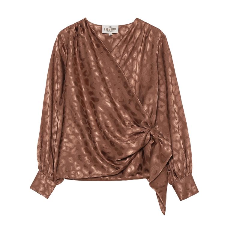 Karmamia Ines Bluse, Bronze Leo Jacquard