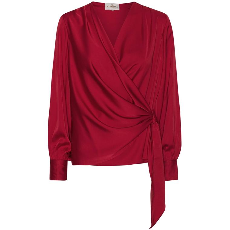 Karmamia Ines Bluse, Deep Red