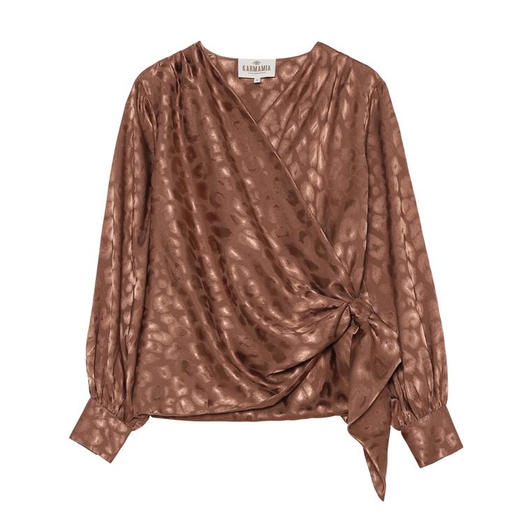 Karmamia Ines Bluse, Leo Jacquard Bronze