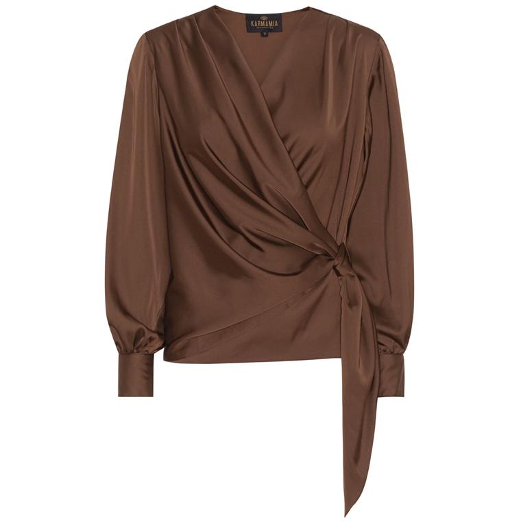 Karmamia Ines Bluse, Toffee