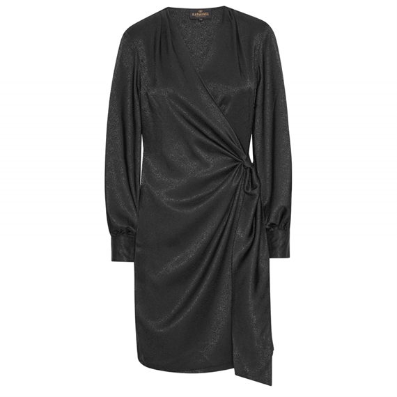 Karmamia Ines Kjole, Black Dot Leo Jacquard