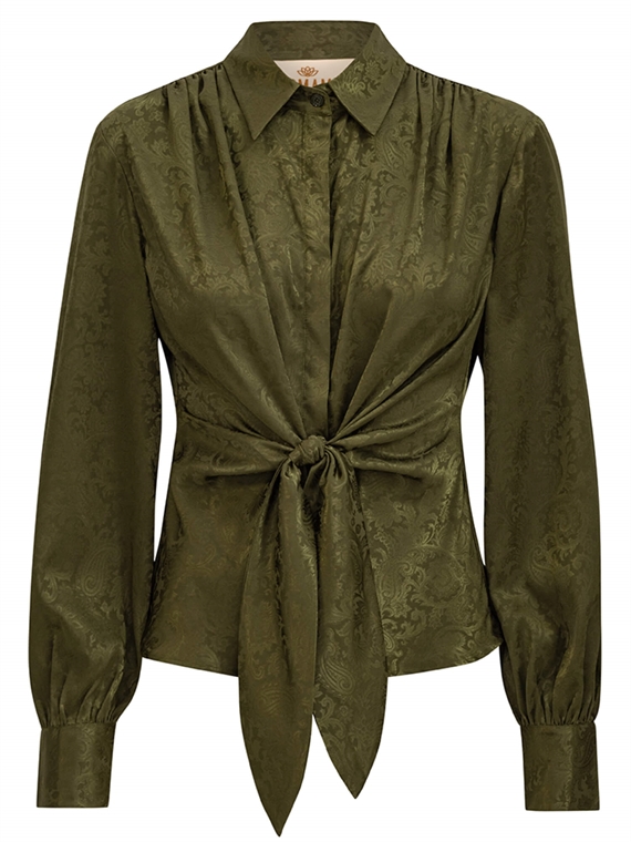 Karmamia Lee Skjorte, Army Paisley Jacquard