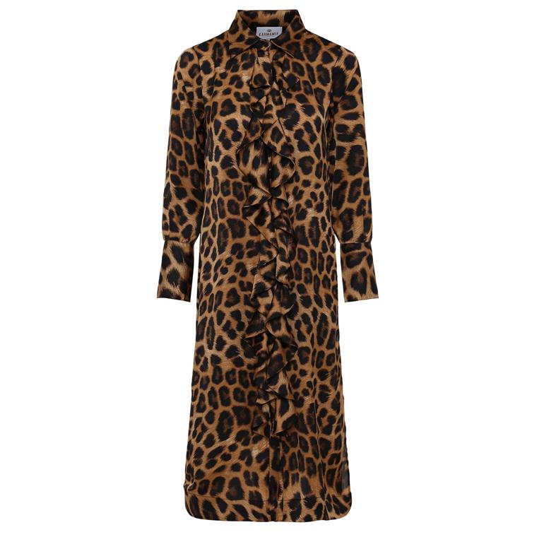 Karmamia Leopard Ruffle Kimono 