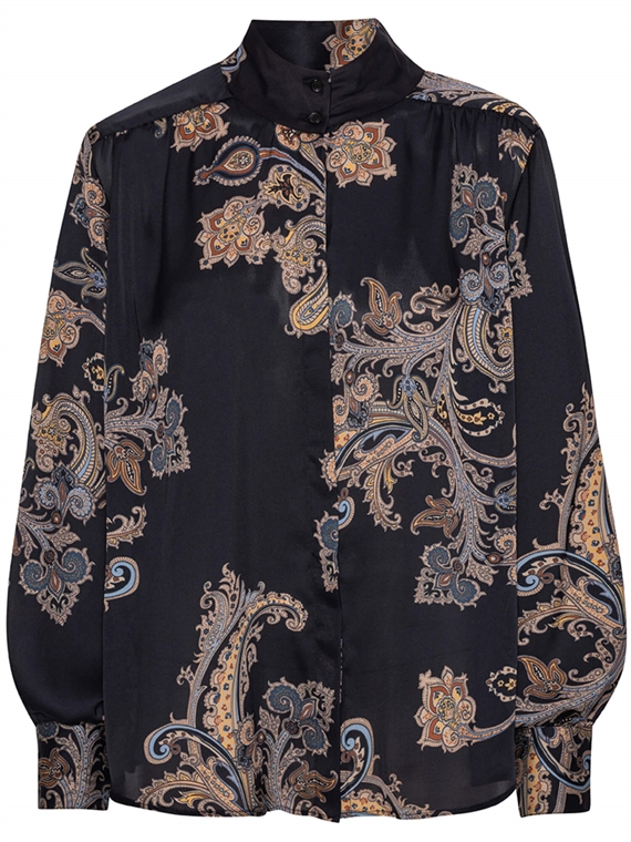 Karmamia Noelle Skjorte, Pearson Paisley Blue 
