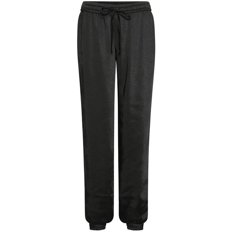 Karmamia Paris Bukser, Black Rich Satin