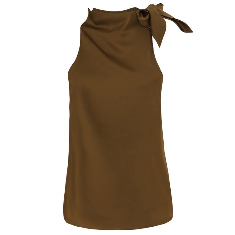 Karmamia Ribbon Top, Coffee