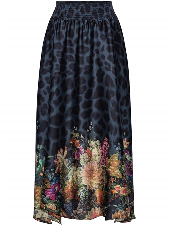 Karmamia Savannah Nederdel, Navy Flower Leopard