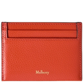 Mulberry Credit Card Slip Coral Orange