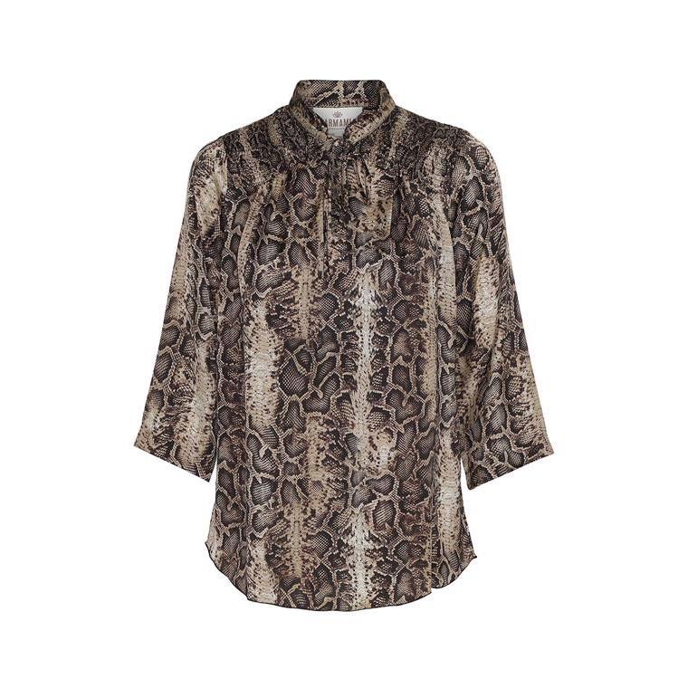 Karmamia Bluse - Python Brun