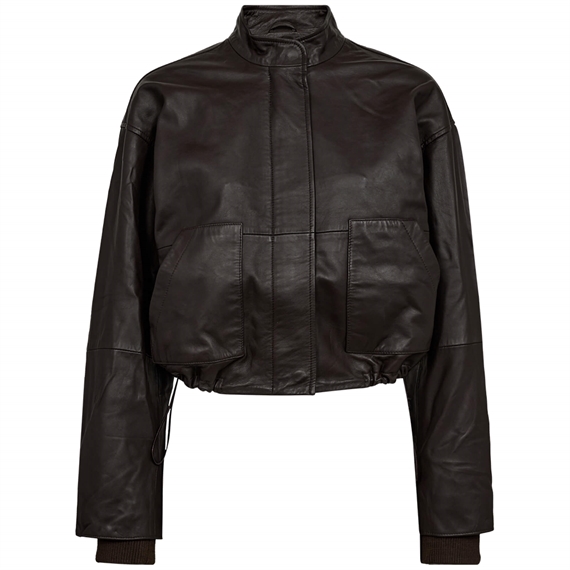 Ivy Copenhagen Kylie Adeleide Leather Jakke, Expresso Brown