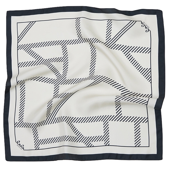 Lala Berlin Cube Catalina, Silk Off White/Black