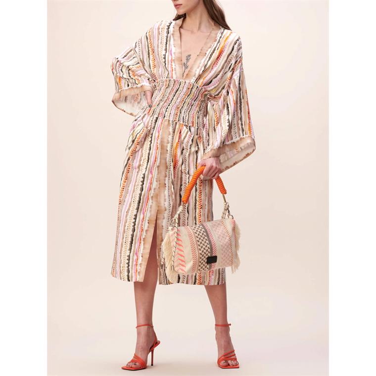 Lala Berlin Kimono Kitty, Sunset Stripe