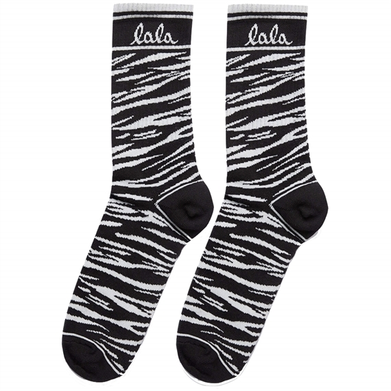 Lala Berlin Socks Sanira, Cotton Blend Black Tiger