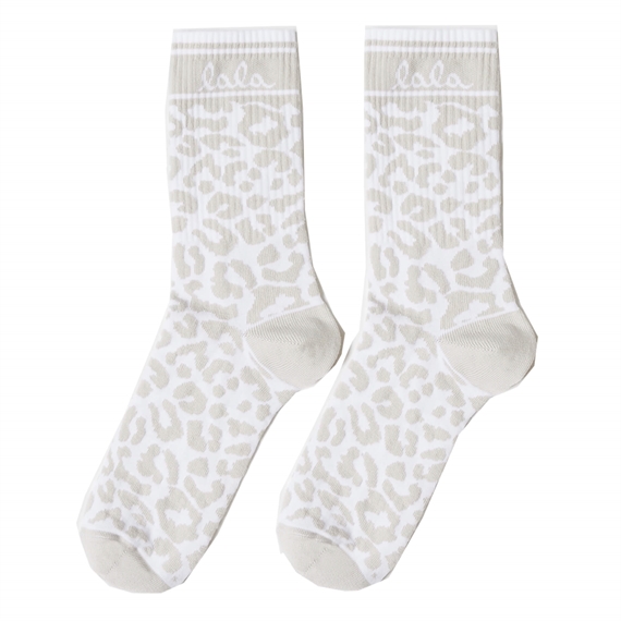 Lala Berlin Socks Sanira, Cotton Blend Cream Leo
