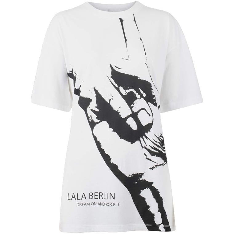 Lala Berlin T-shirt Irene Rockhand, Hvid