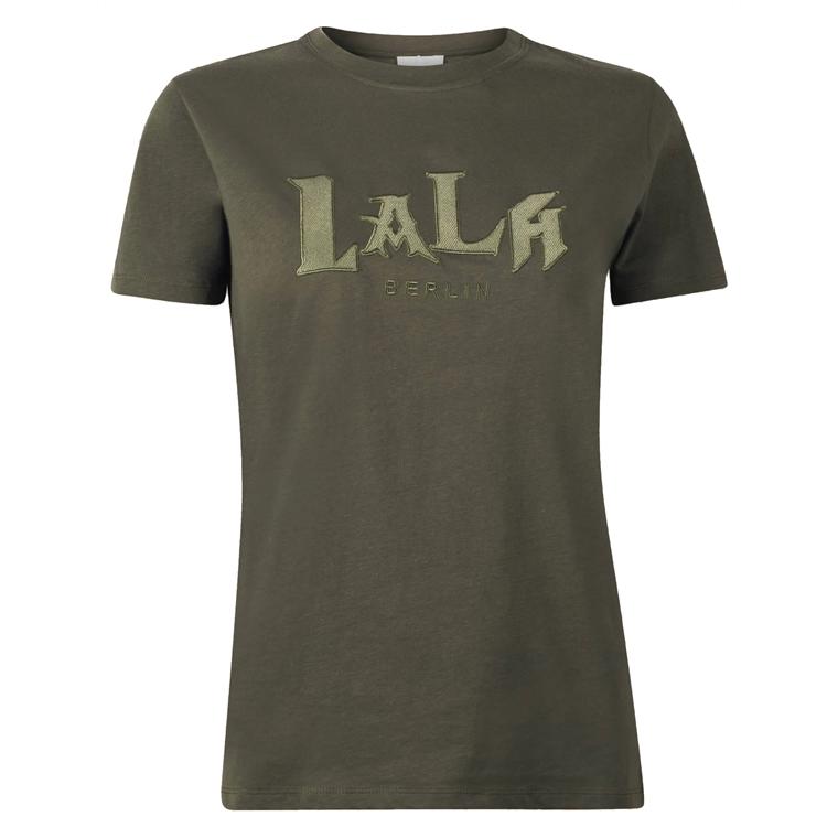 Lala Berlin T-shirt Reda Lala Mix, Olive Night