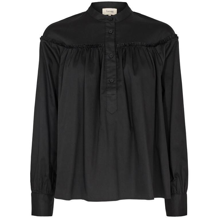 Levete Room LR-ISLA SOLID 45 Skjorte, Sort
