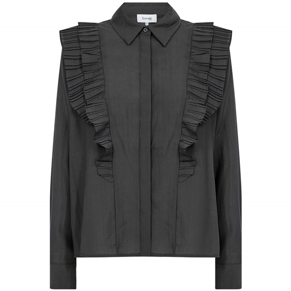 Levete Room LR-KARLINA 1 Skjorte, Black Oyster