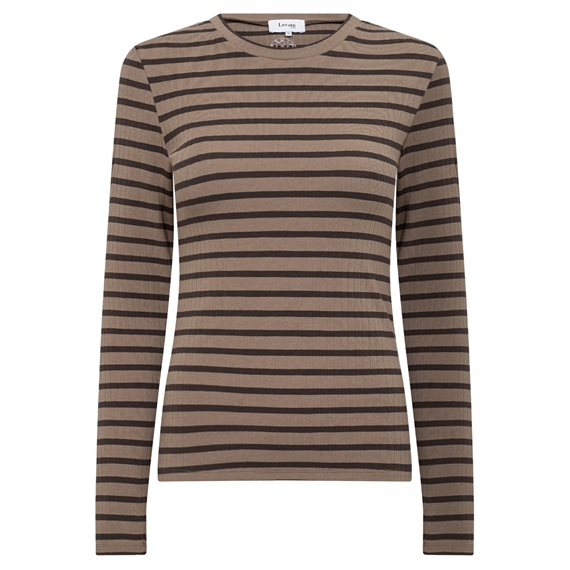 Levete Room LR-NEDDIE 2 Bluse, Coffee Combi Levete Room LR-NEDDIE 2 Bluse, Coffee Combi 