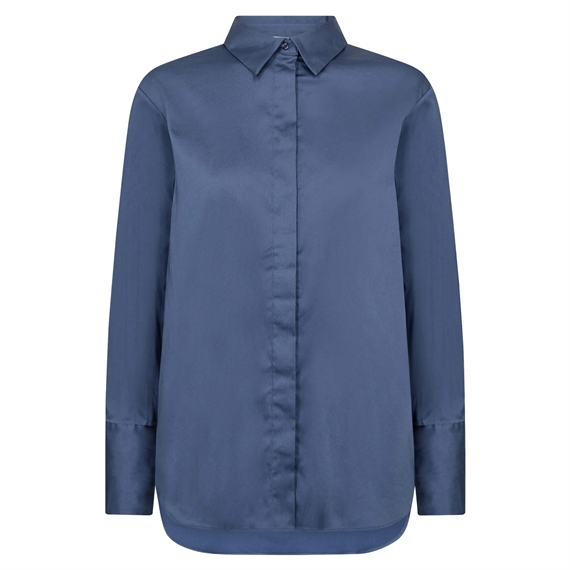 Levete Room LR-SOLID 7 Skjorte, Vintage Indigo 