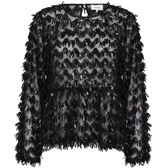Levete Room LR-UNION 2 Bluse, Sort