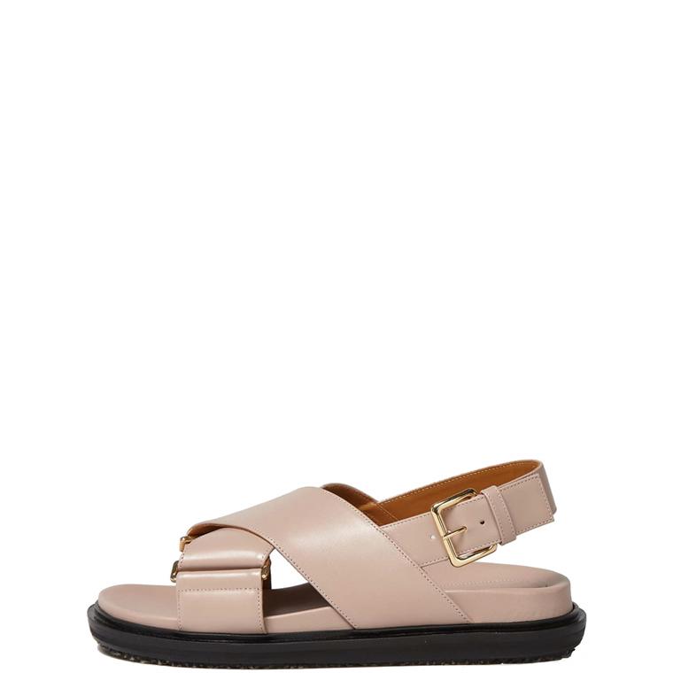 MARNI Fusbett Sandaler, Desert Beige