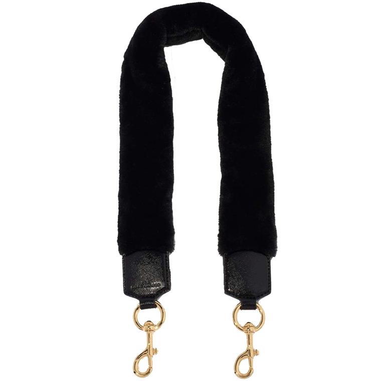 Marc Jacobs The Faux Fur Shoulder Strap, Sort